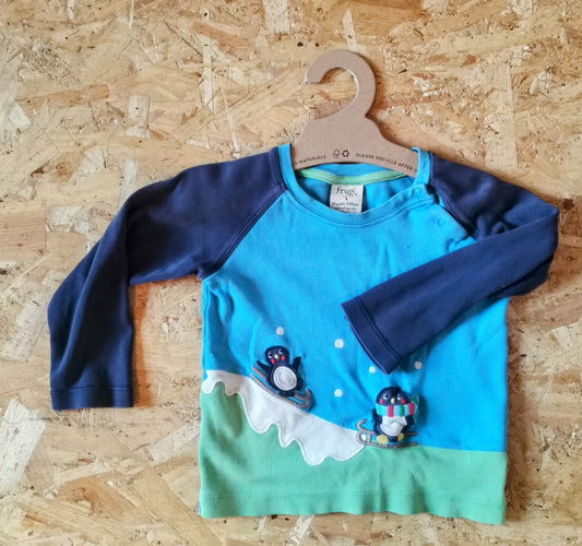 Frugi Top - Penquin (18-24m)