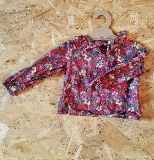 Dollywears Top - Floral (6-12m)