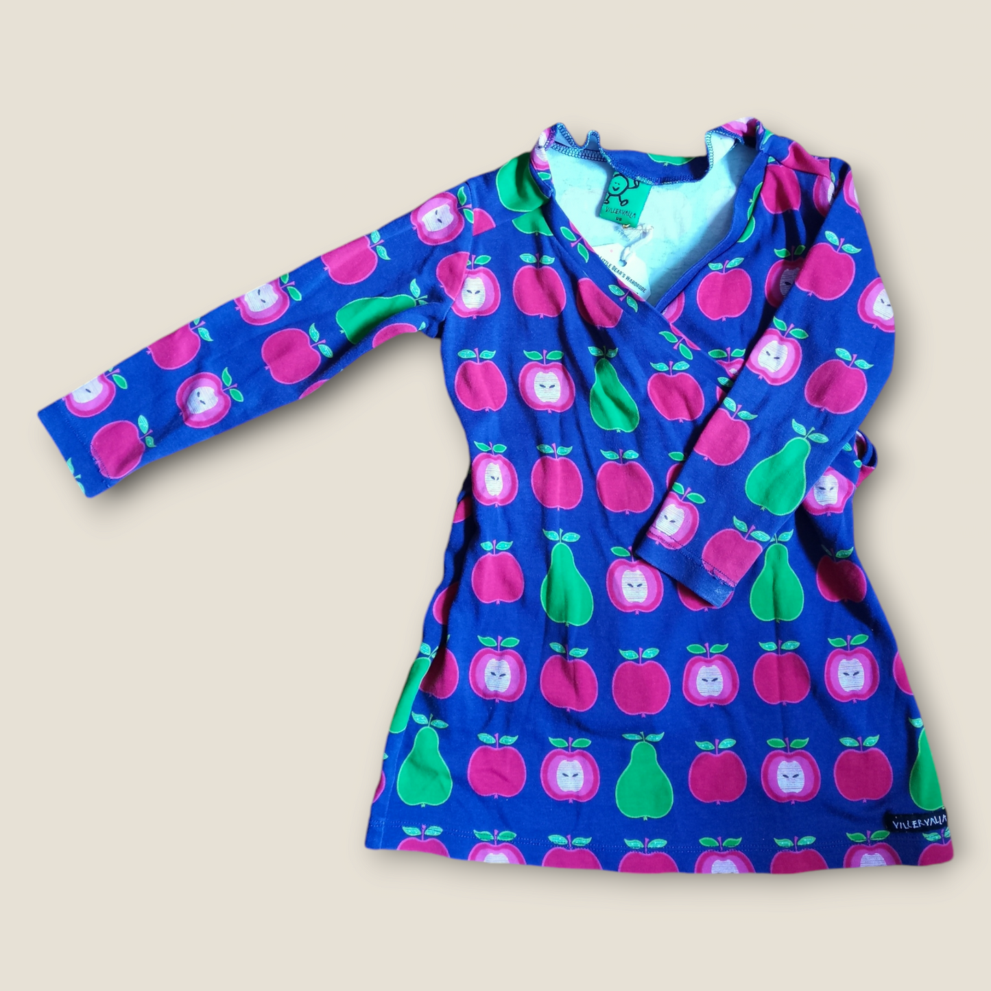 Villavalla Wrap Dress - Apples (2-3yrs)