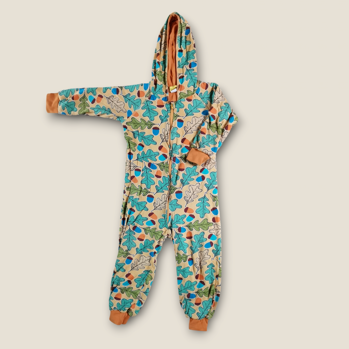 Duns Hooded Onesie - Oak (3-4yrs)