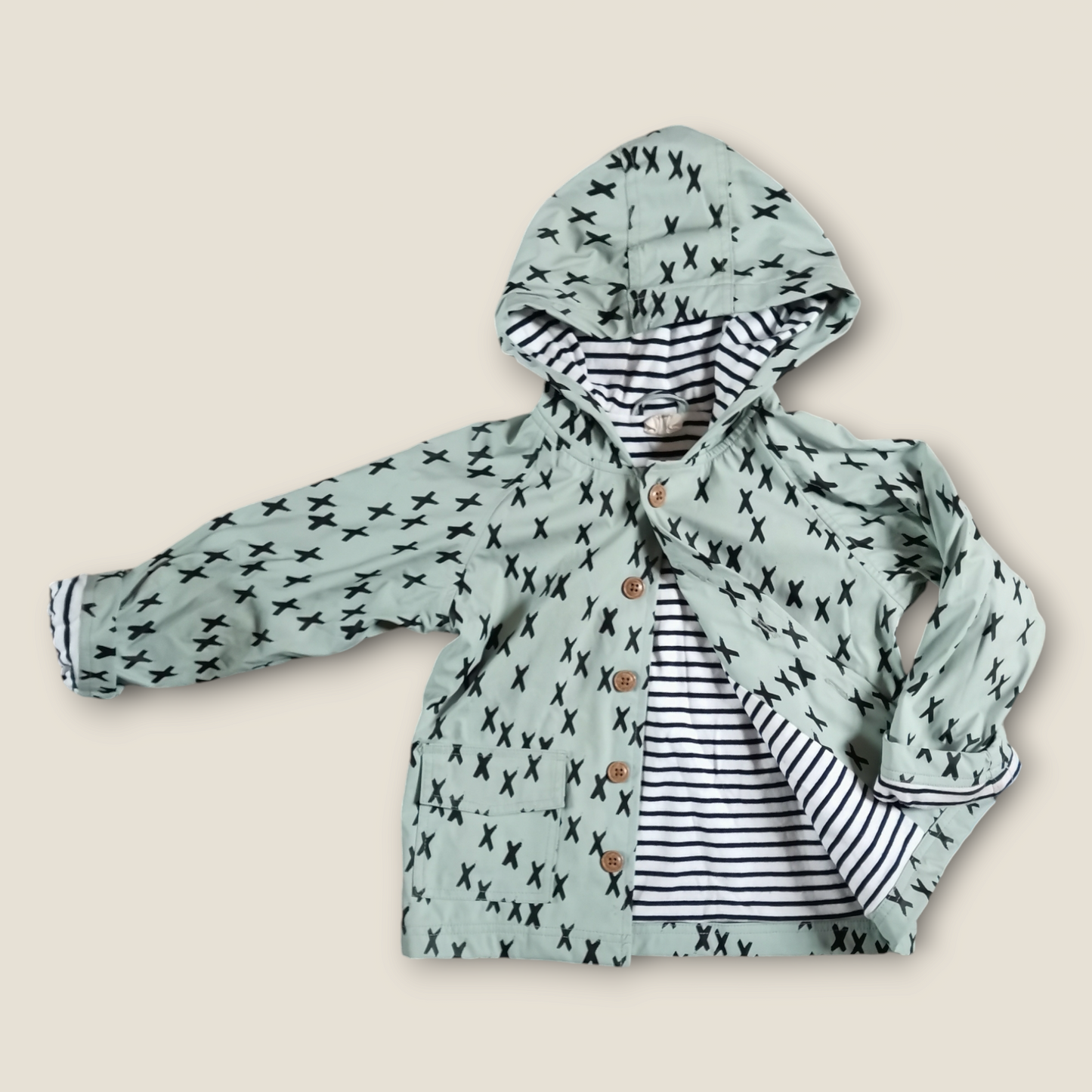 Turtledove Raincoat - Green (3-4yrs)